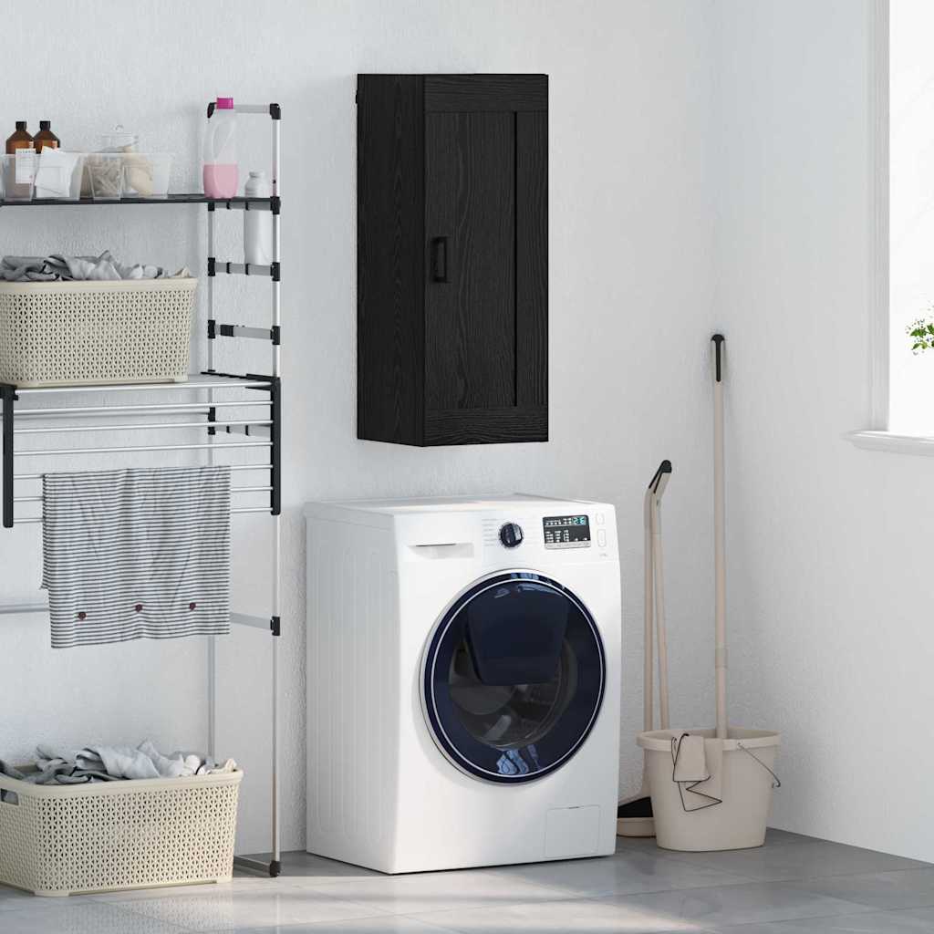 Meuble mural Chêne noir 34,5 x 34 x 90 cm Bois d'ingénierie - XIOS