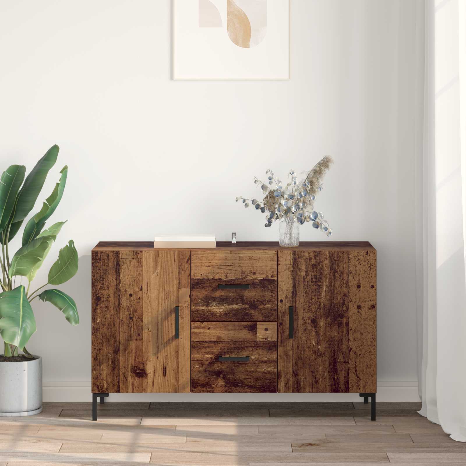 Buffet Bois Ancien 100 x 36 x 60 cm Bois d'ingénierie - XIOS