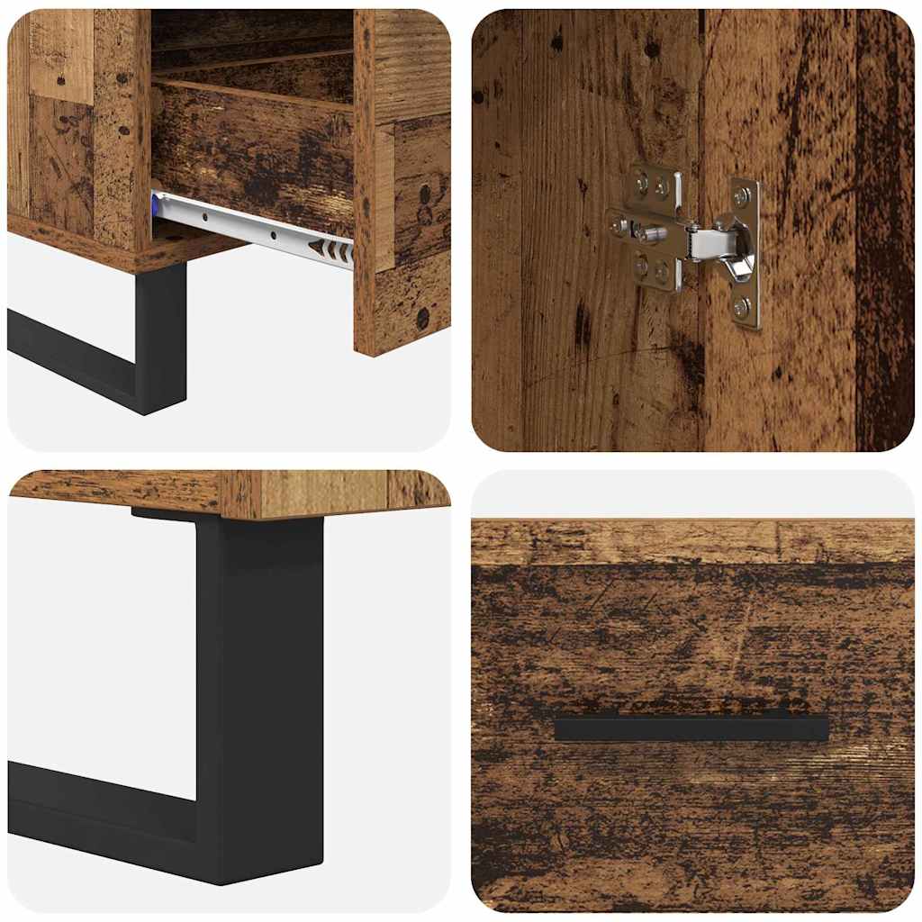 Haut Armoire Bois Ancien 69,5 x 30 x 115 cm Bois d'ingénierie - XIOS