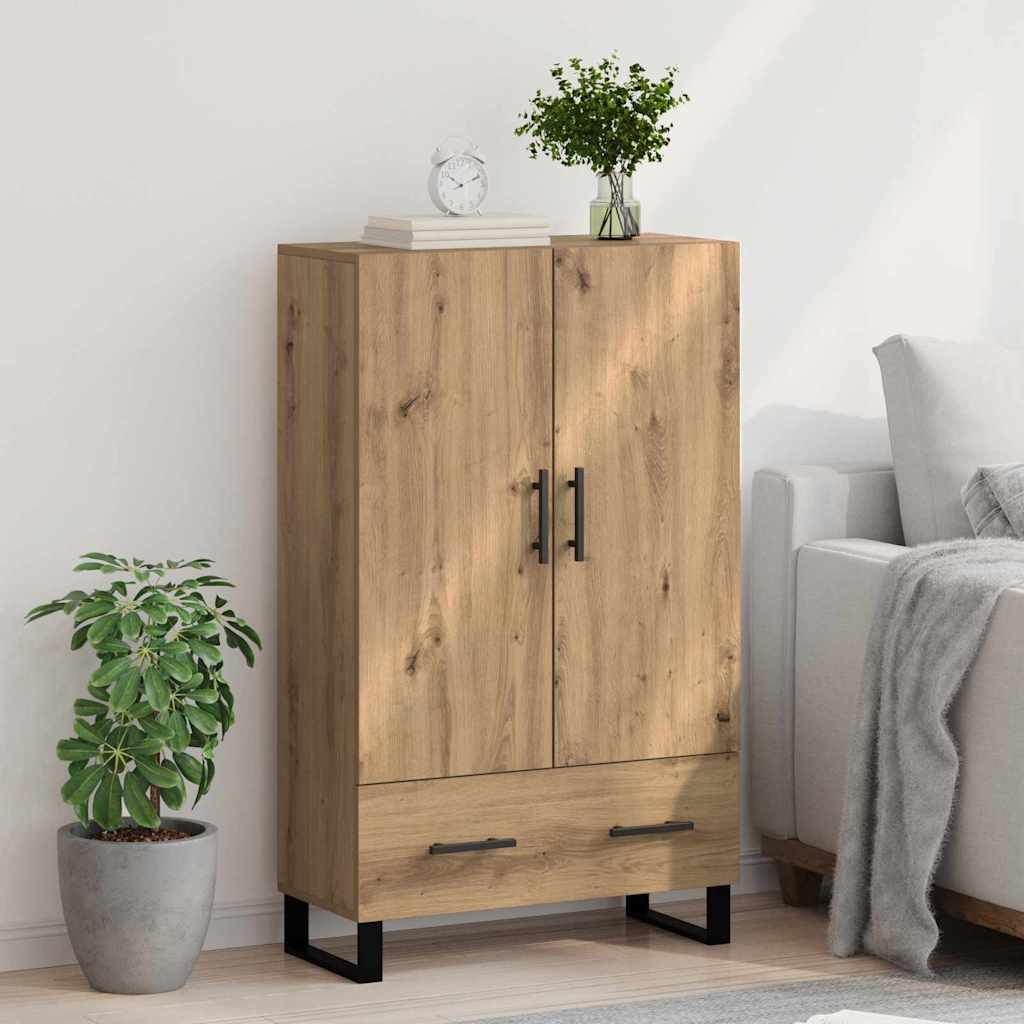 Haut Armoire avec tiroir Chêne artisanal 69,5 x 30 x 115 cm - XIOS