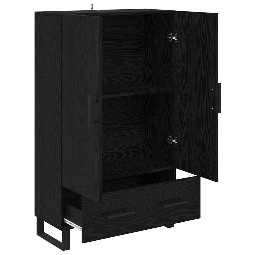 Haut Armoire Chêne noir 69,5 x 30 x 115 cm Bois d'ingénierie - XIOS