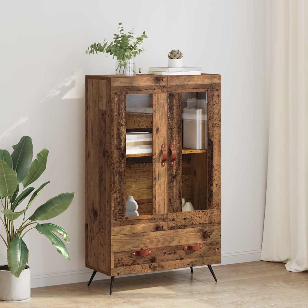 Haut Armoire avec tiroir Bois Ancien 69,5 x 31 x 115 cm - XIOS
