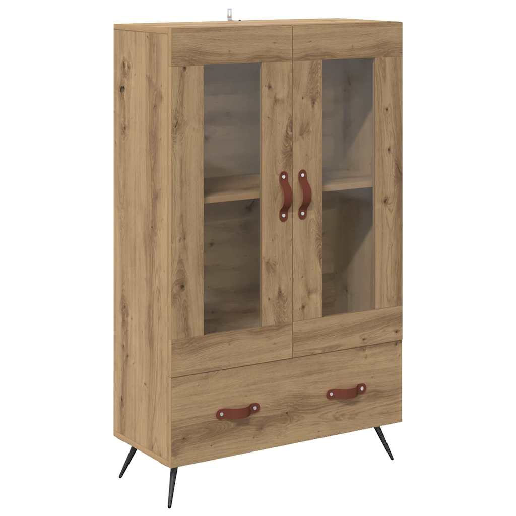 Haut Armoire avec tiroir Chêne artisanal 69,5 x 31 x 115 cm - XIOS