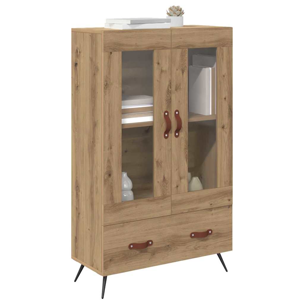 Haut Armoire avec tiroir Chêne artisanal 69,5 x 31 x 115 cm - XIOS