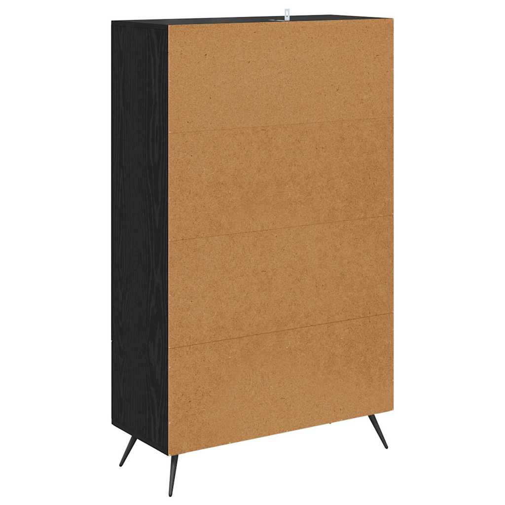 Haut Armoire avec tiroir Chêne noir 69,5 x 31 x 115 cm - XIOS