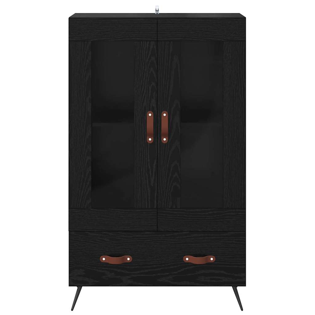 Haut Armoire avec tiroir Chêne noir 69,5 x 31 x 115 cm - XIOS