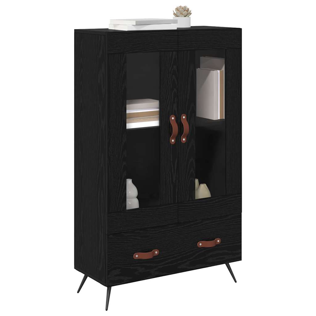 Haut Armoire avec tiroir Chêne noir 69,5 x 31 x 115 cm - XIOS