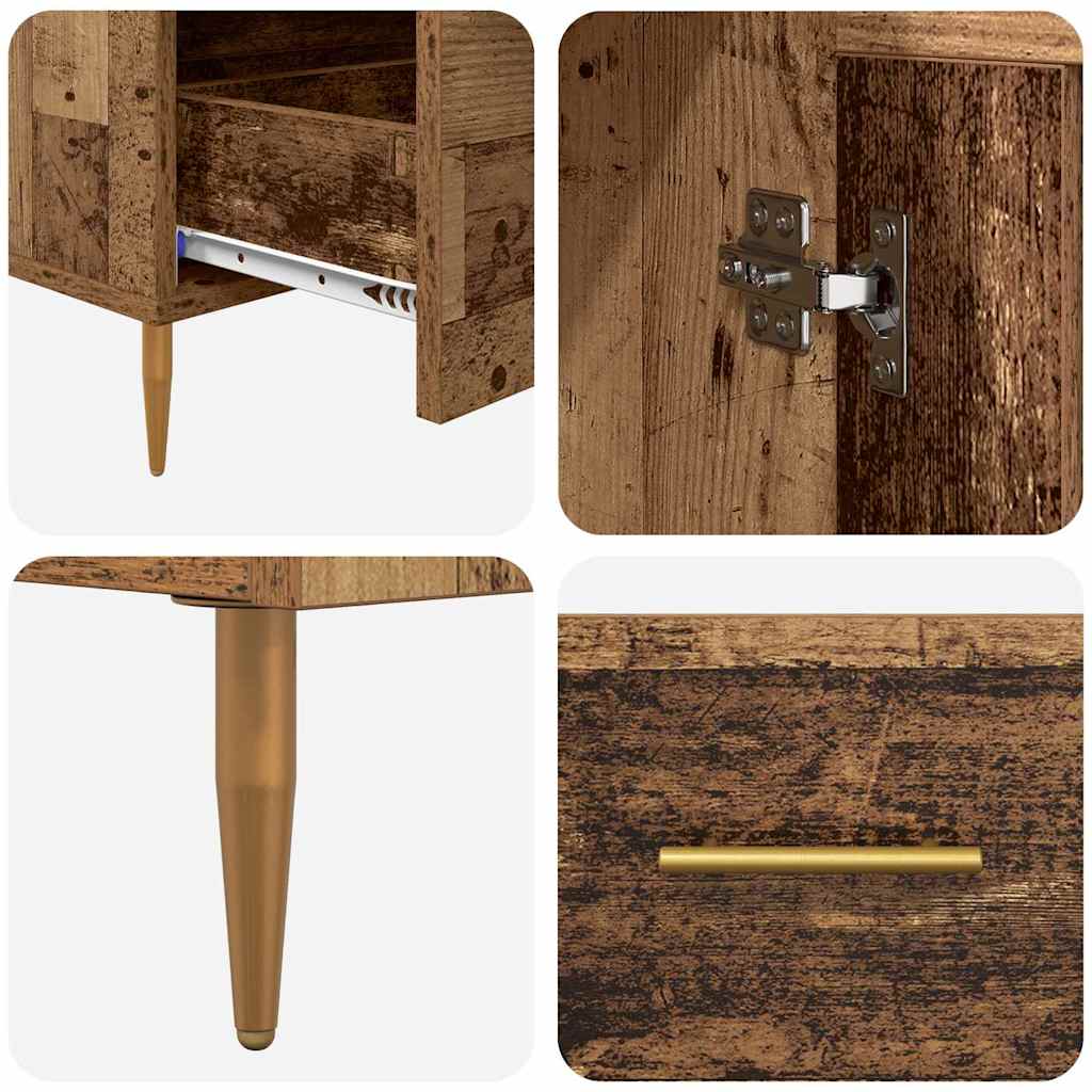 Haut Armoire avec tiroir Bois Ancien 69,5 x 31 x 115 cm - XIOS