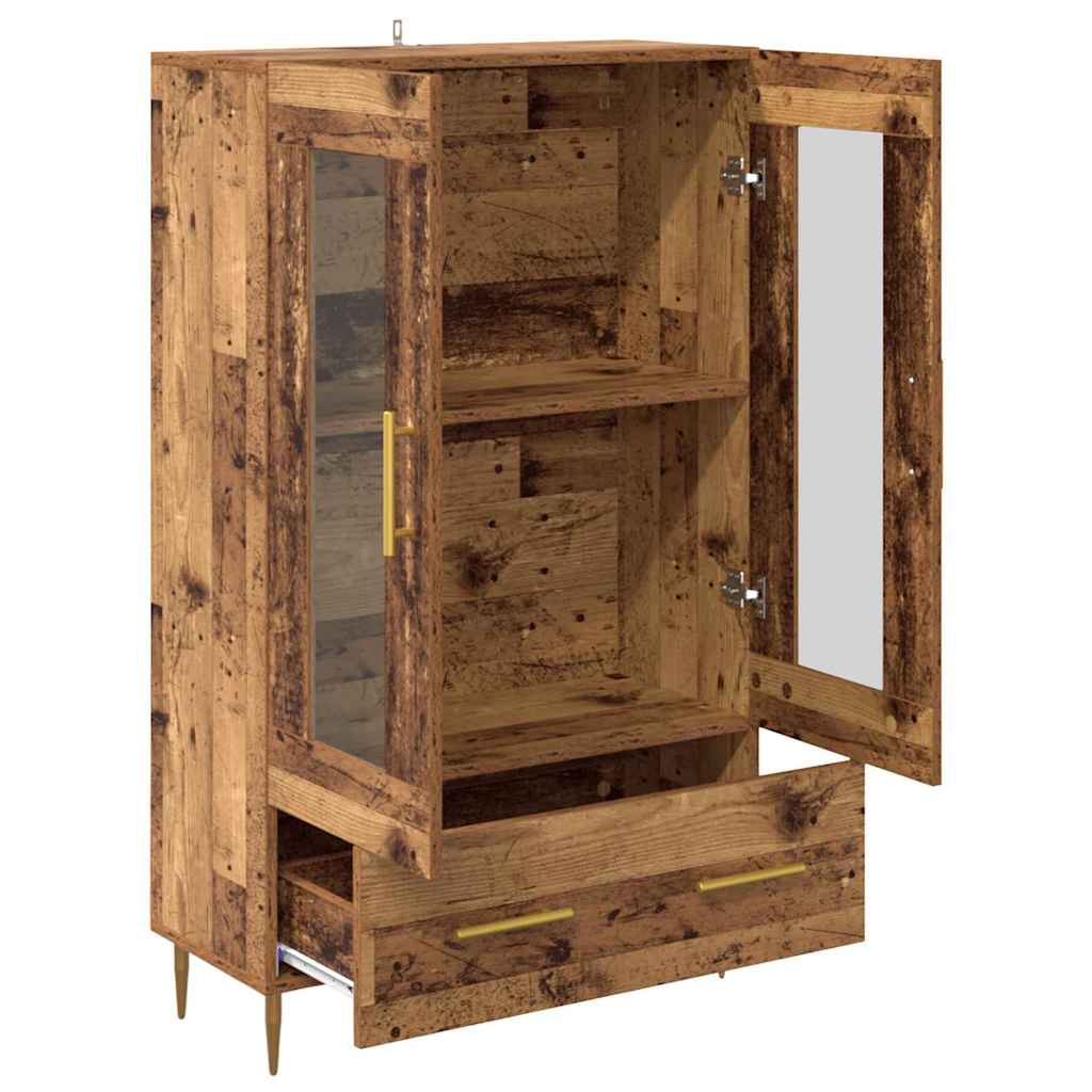 Haut Armoire avec tiroir Bois Ancien 69,5 x 31 x 115 cm - XIOS