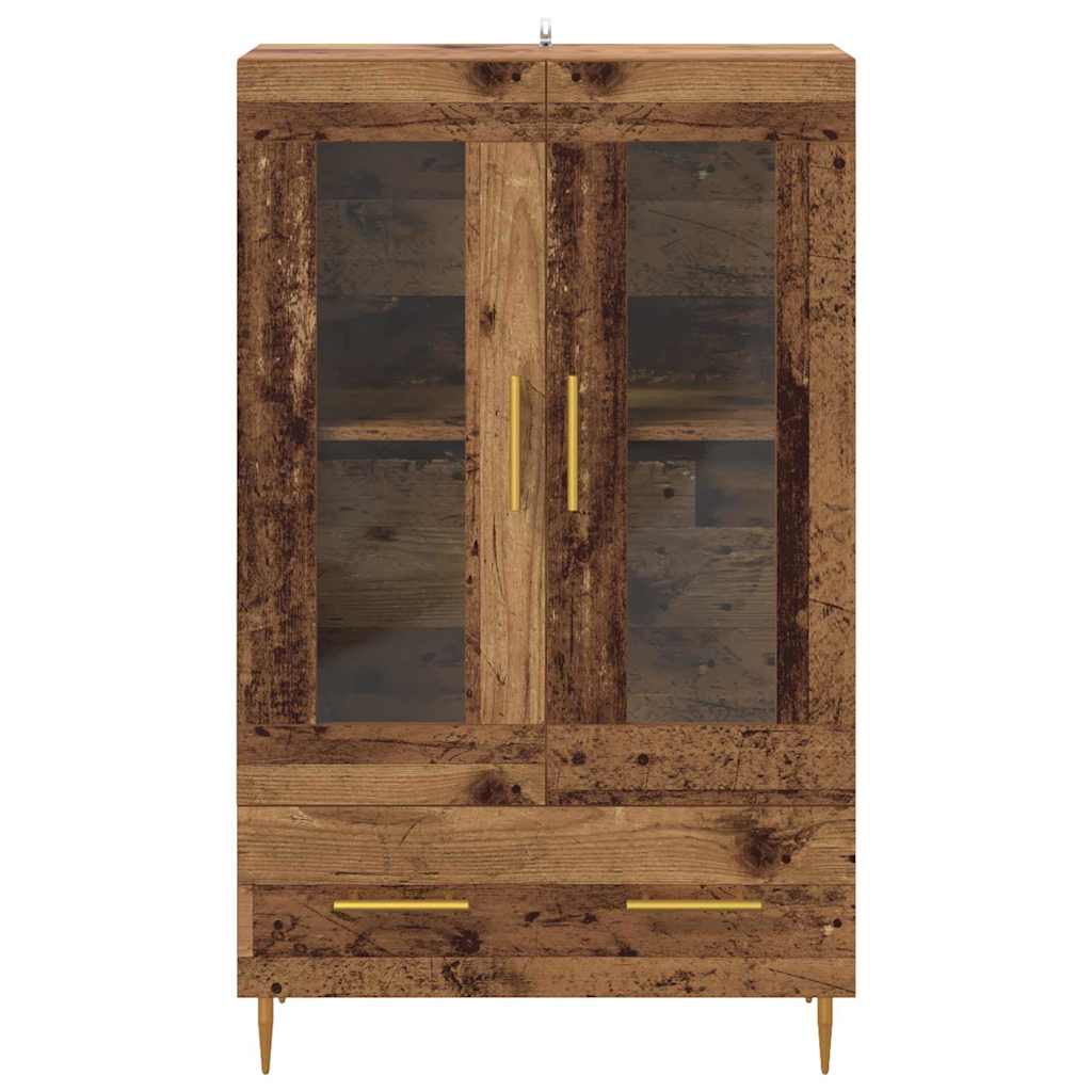 Haut Armoire avec tiroir Bois Ancien 69,5 x 31 x 115 cm - XIOS