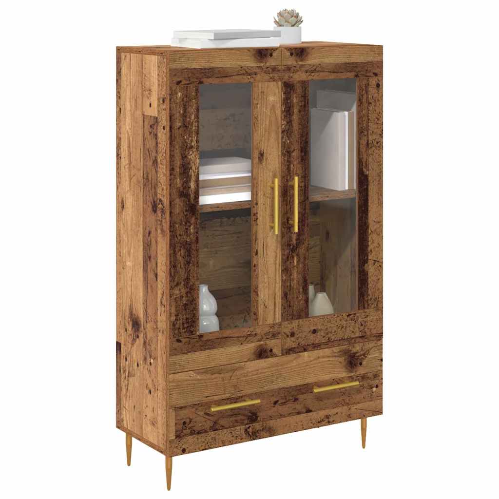 Haut Armoire avec tiroir Bois Ancien 69,5 x 31 x 115 cm - XIOS