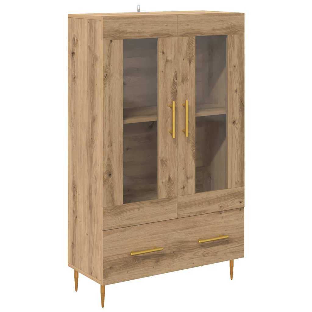 Haut Armoire avec tiroir Chêne artisanal 69,5 x 31 x 115 cm - XIOS