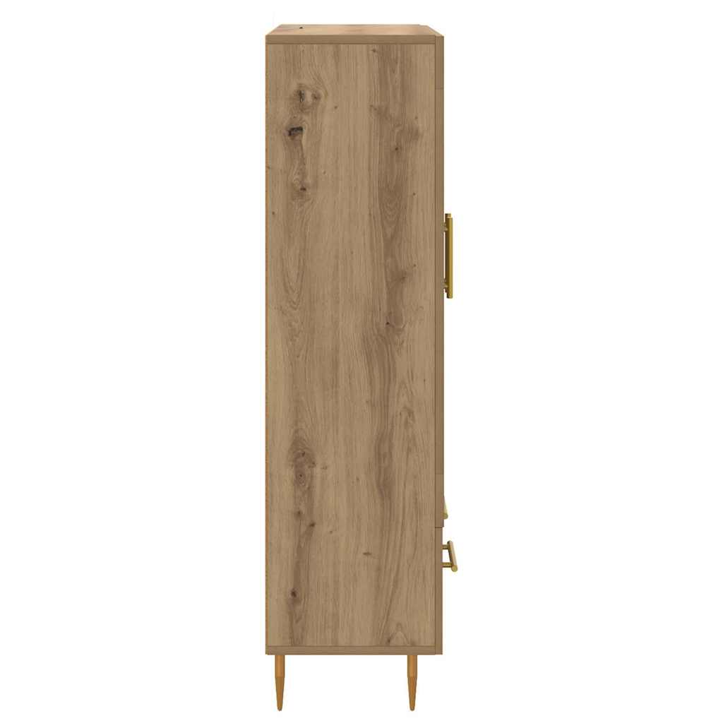 Haut Armoire avec tiroir Chêne artisanal 69,5 x 31 x 115 cm - XIOS