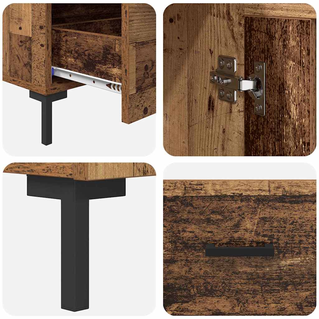 Haut Armoire Bois Ancien 69,5 x 31 x 115 cm Bois d'ingénierie - XIOS