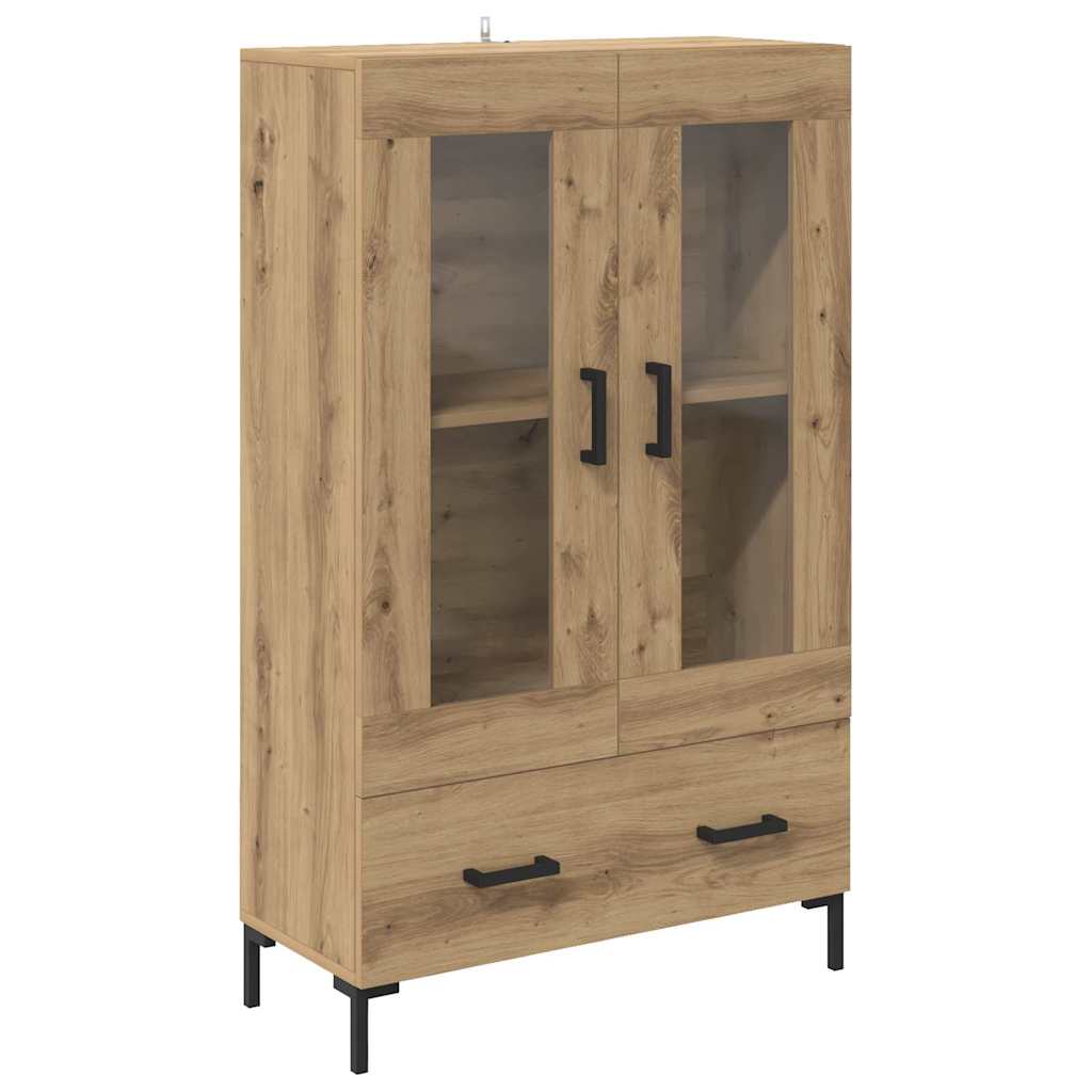 Haut Armoire avec tiroir Chêne artisanal 69,5 x 31 x 115 cm - XIOS