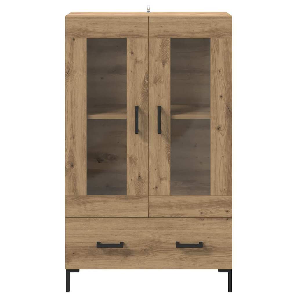 Haut Armoire avec tiroir Chêne artisanal 69,5 x 31 x 115 cm - XIOS