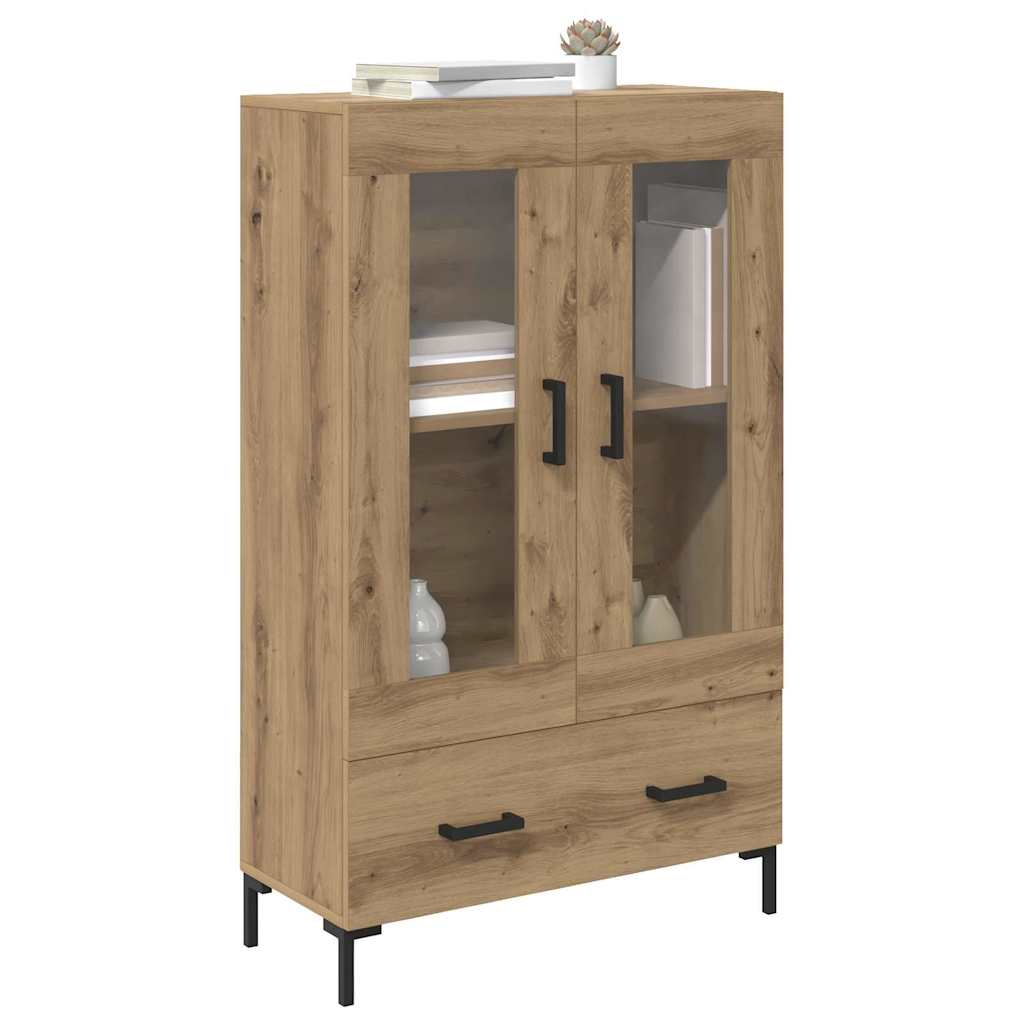 Haut Armoire avec tiroir Chêne artisanal 69,5 x 31 x 115 cm - XIOS