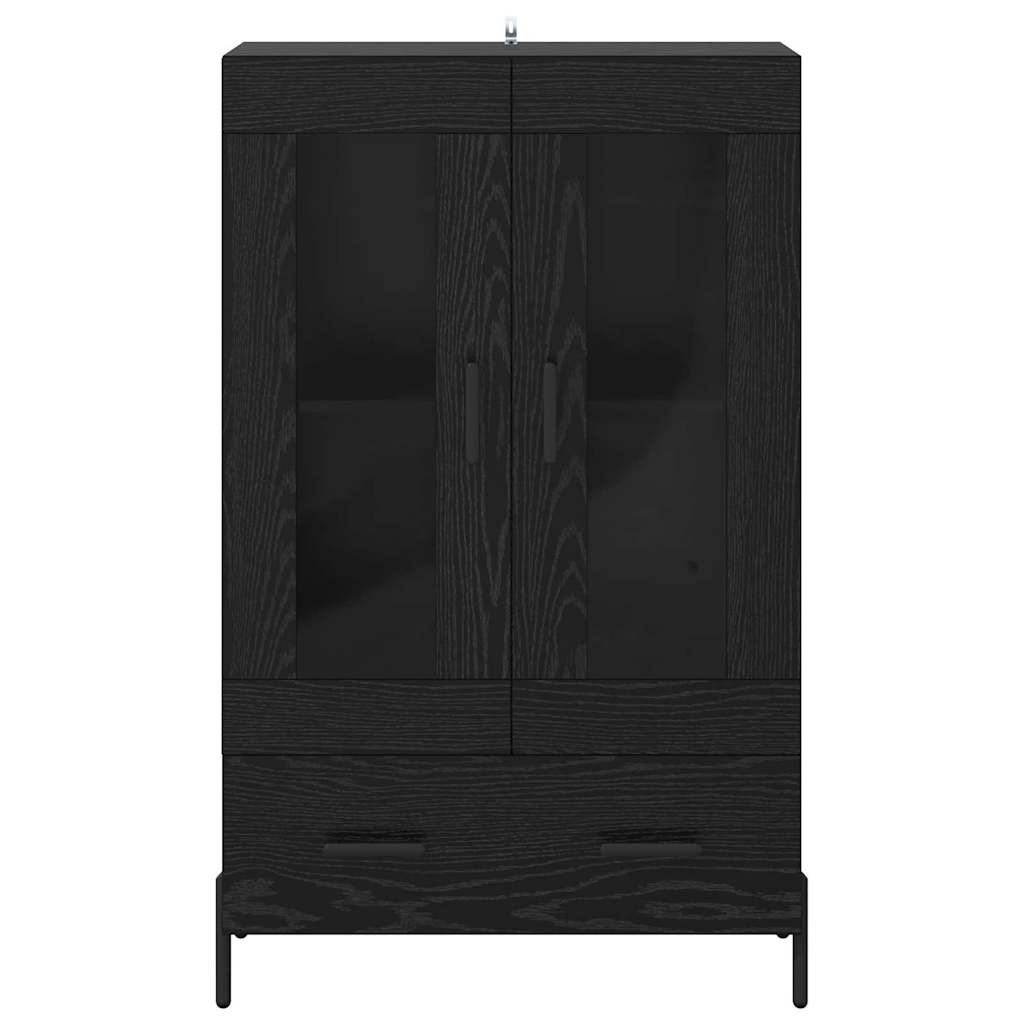 Haut Armoire avec tiroir Corona Chêne noir 69,5 x 31 x 115 cm - XIOS