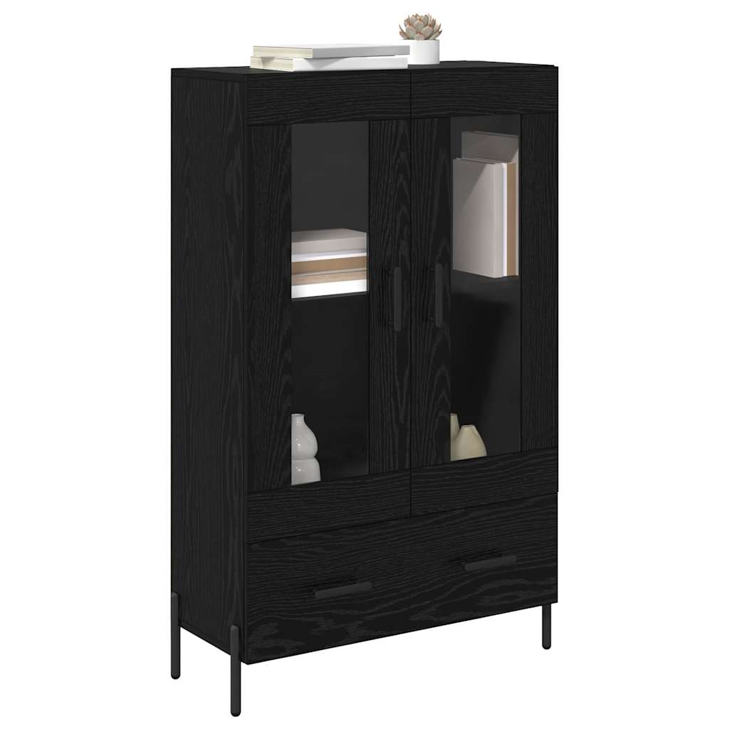Haut Armoire avec tiroir Corona Chêne noir 69,5 x 31 x 115 cm - XIOS