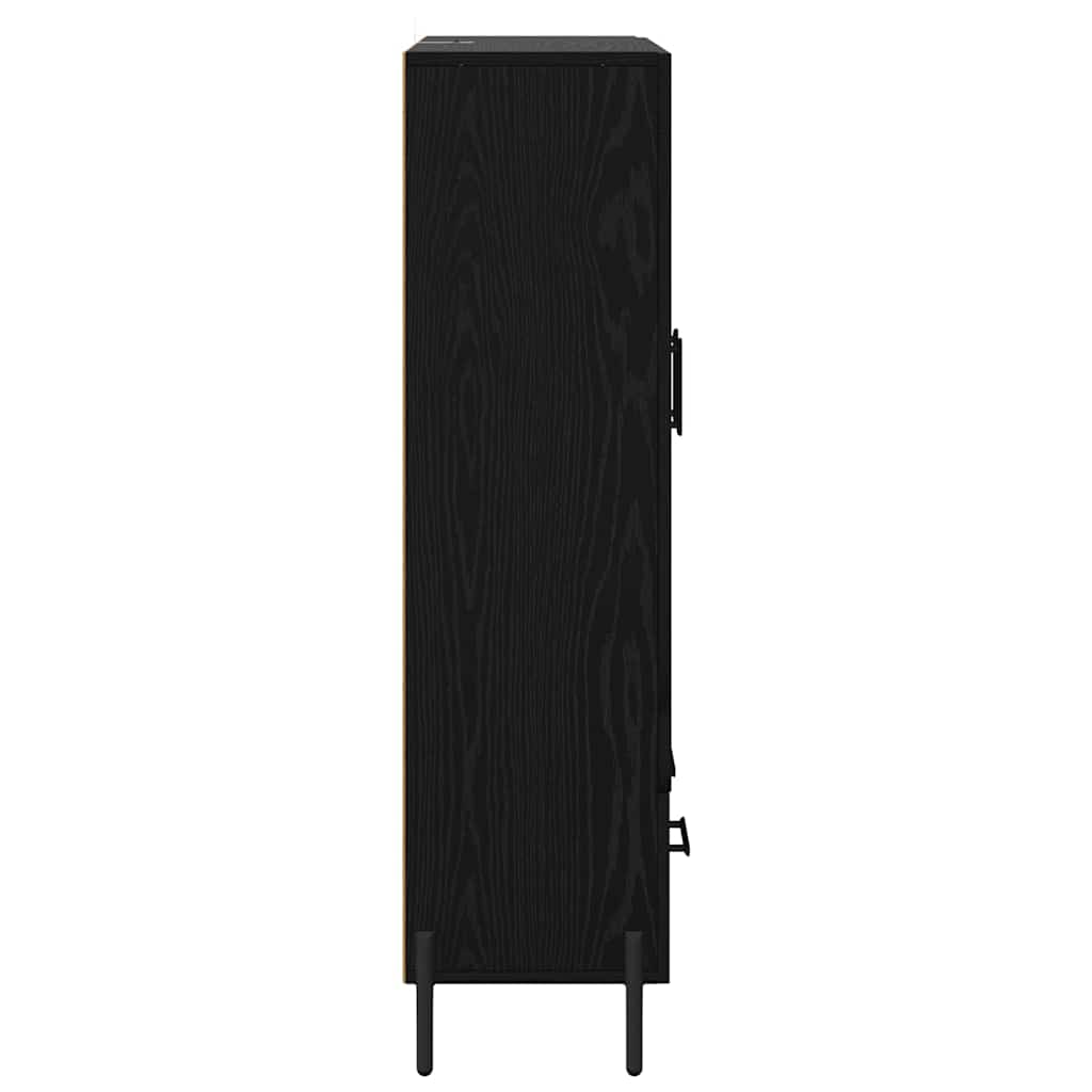 Haut Armoire avec tiroir Corona Chêne noir 69,5 x 31 x 115 cm - XIOS