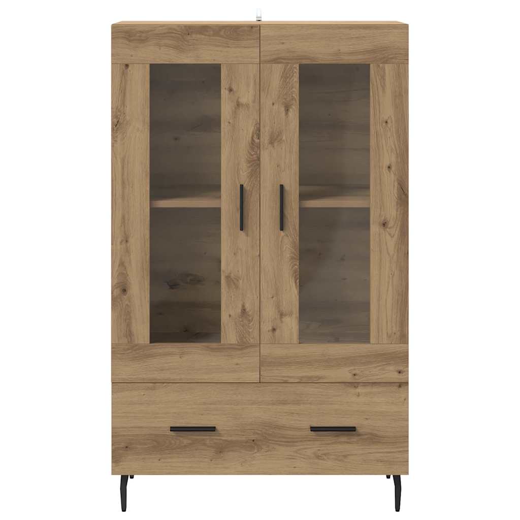Haut Armoire avec tiroir Chêne artisanal 69,5 x 31 x 115 cm - XIOS