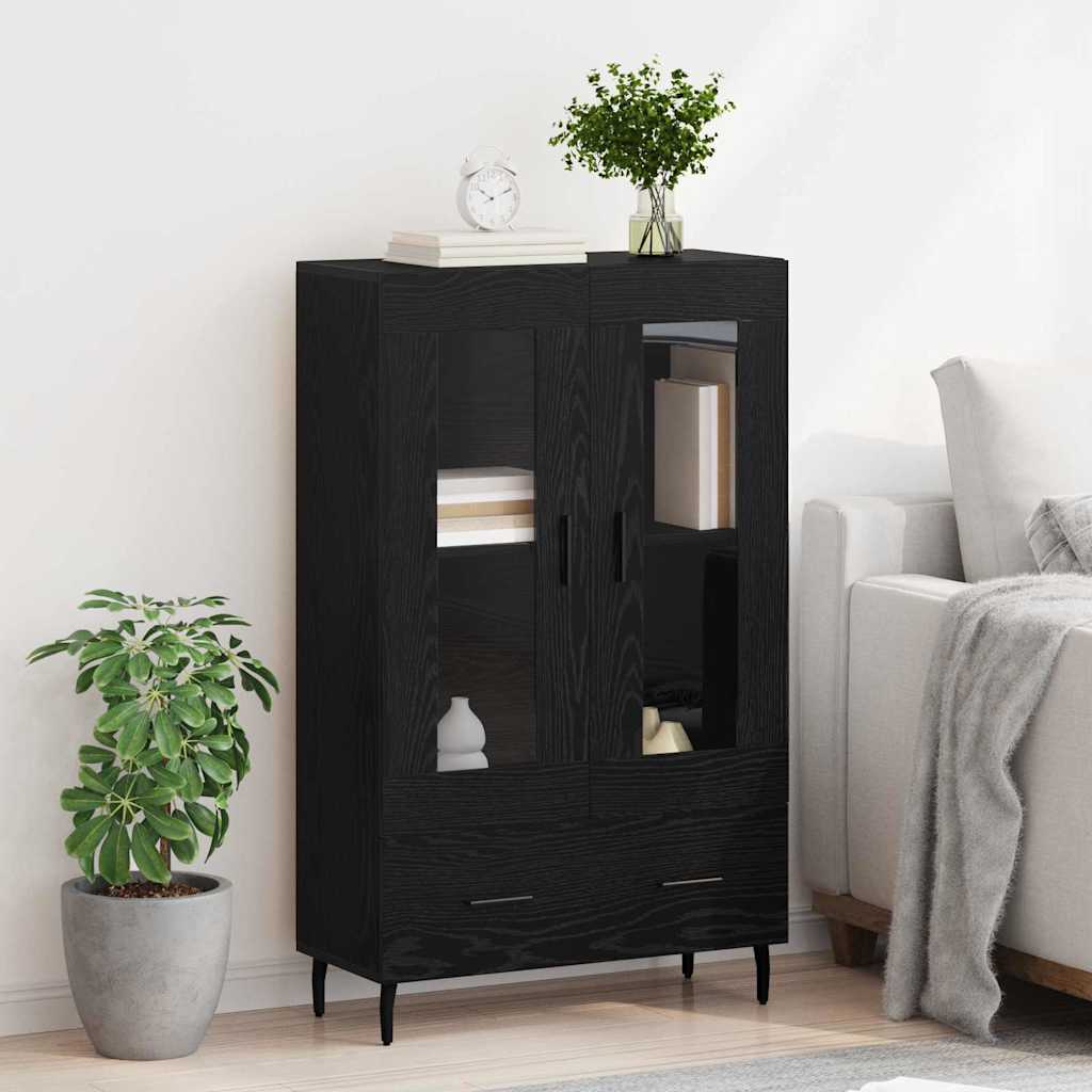 Haut Armoire Chêne noir 69,5 x 31 x 115 cm Bois d'ingénierie - XIOS