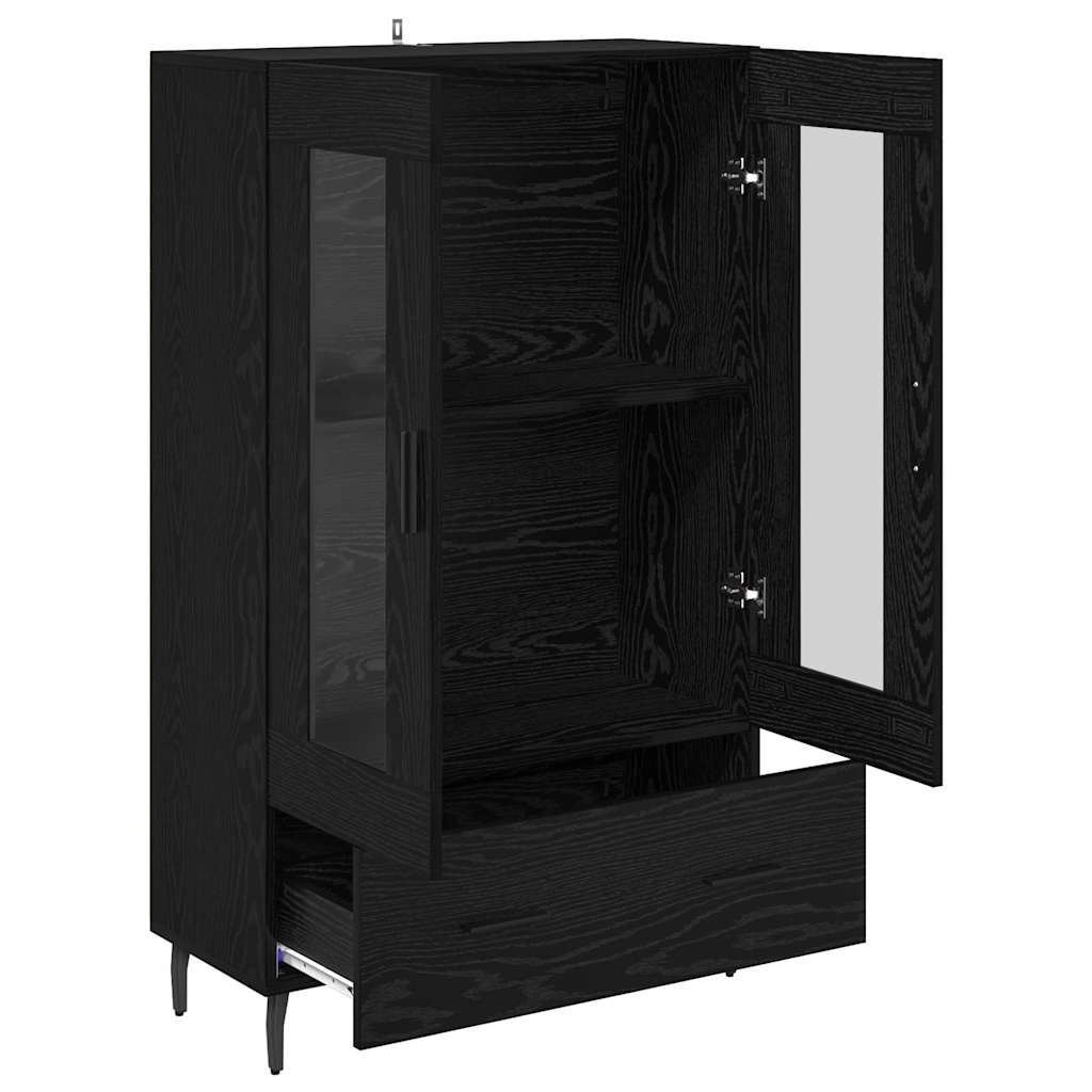 Haut Armoire Chêne noir 69,5 x 31 x 115 cm Bois d'ingénierie - XIOS