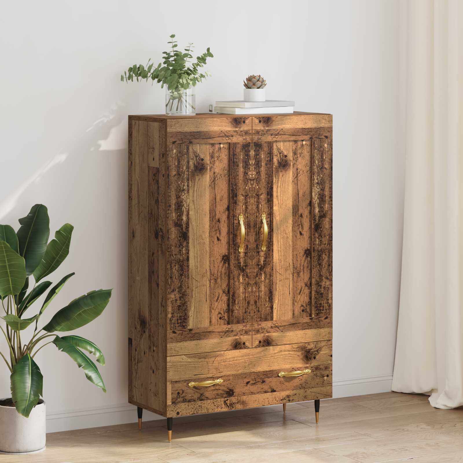 Haut Armoire Bois Ancien 69,5 x 31 x 115 cm Bois d'ingénierie - XIOS
