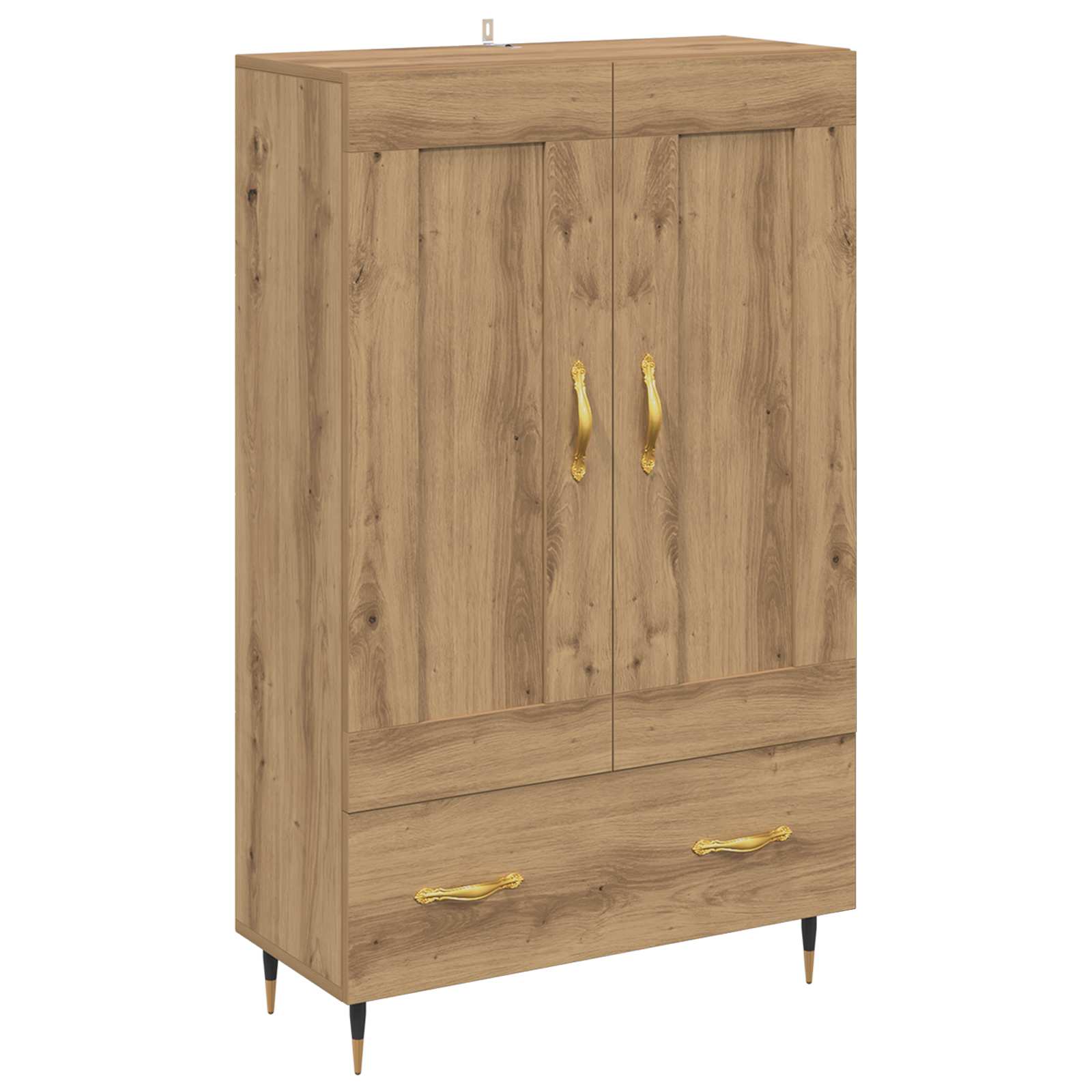 Haut Armoire avec tiroir Chêne artisanal 69,5 x 31 x 115 cm - XIOS