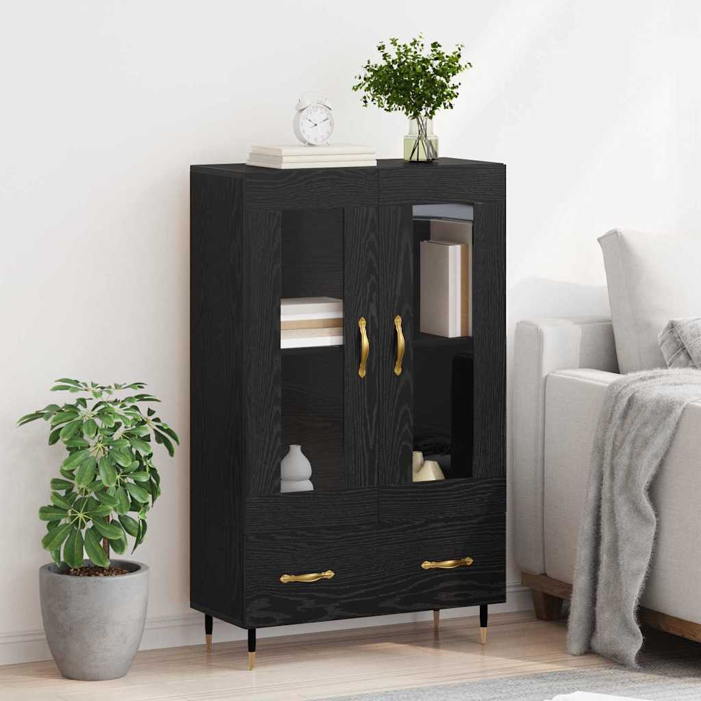 Haut Armoire Chêne noir 69,5 x 31 x 115 cm Bois d'ingénierie - XIOS