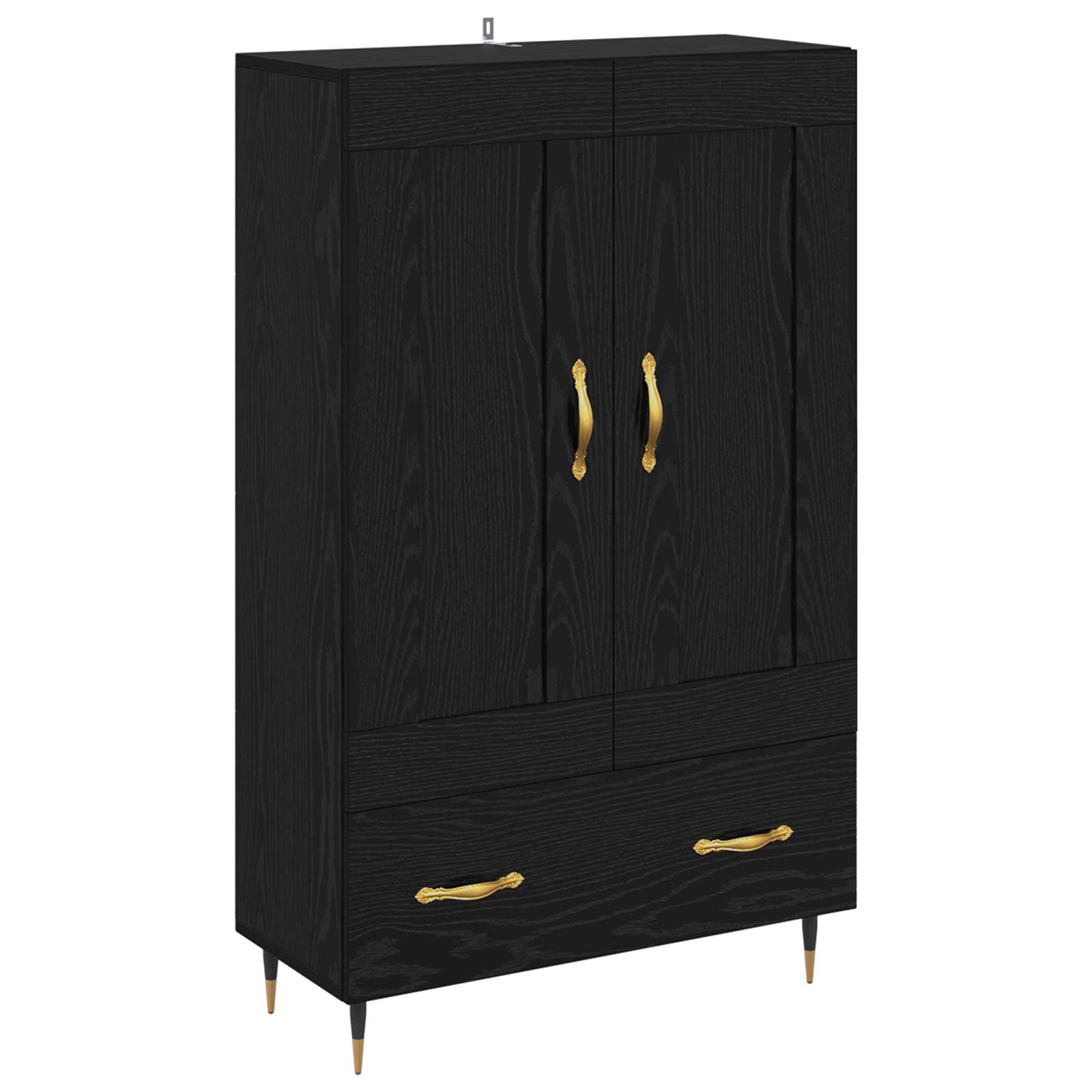 Haut Armoire Chêne noir 69,5 x 31 x 115 cm Bois d'ingénierie - XIOS
