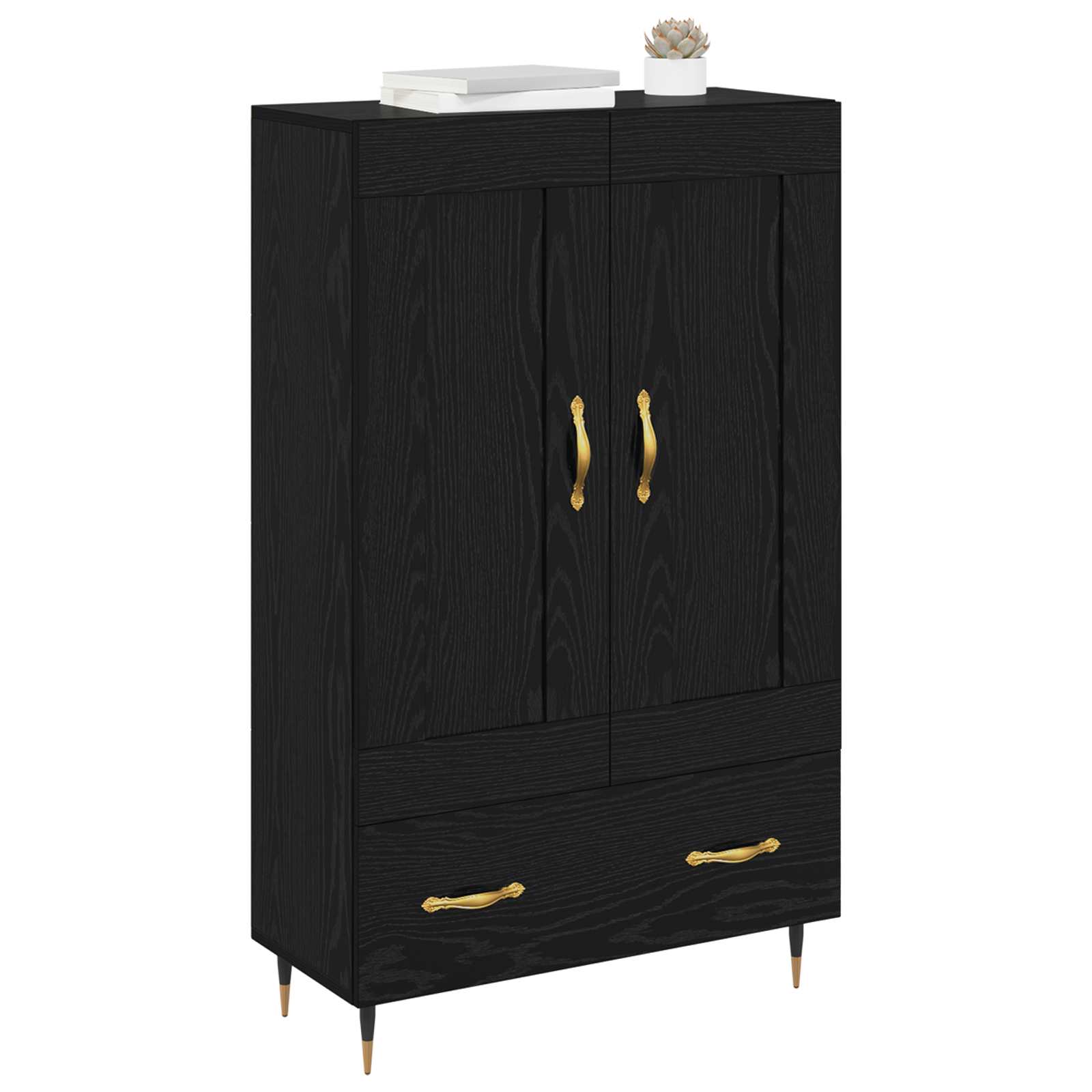 Haut Armoire Chêne noir 69,5 x 31 x 115 cm Bois d'ingénierie - XIOS