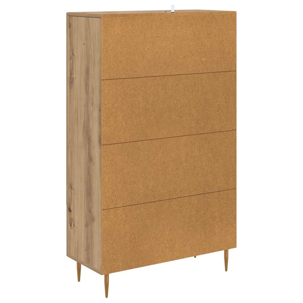 Haut Armoire avec tiroir Chêne artisanal 69,5 x 31 x 115 cm - XIOS