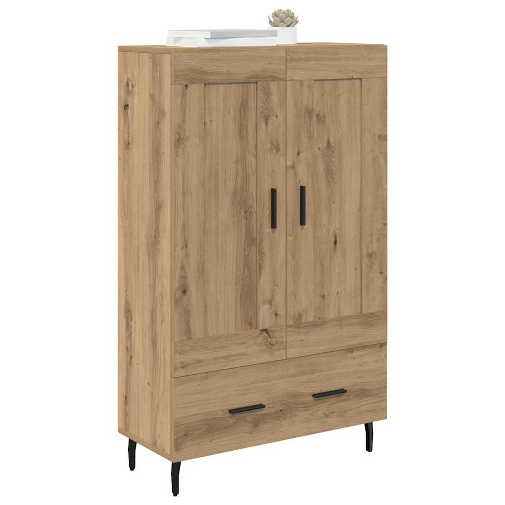 Haut Armoire avec tiroir Chêne artisanal 69,5 x 31 x 115 cm - XIOS