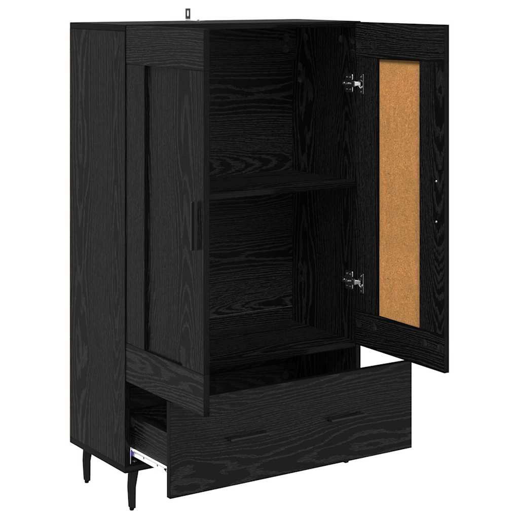 Haut Armoire Chêne noir 69,5 x 31 x 115 cm Bois d'ingénierie - XIOS