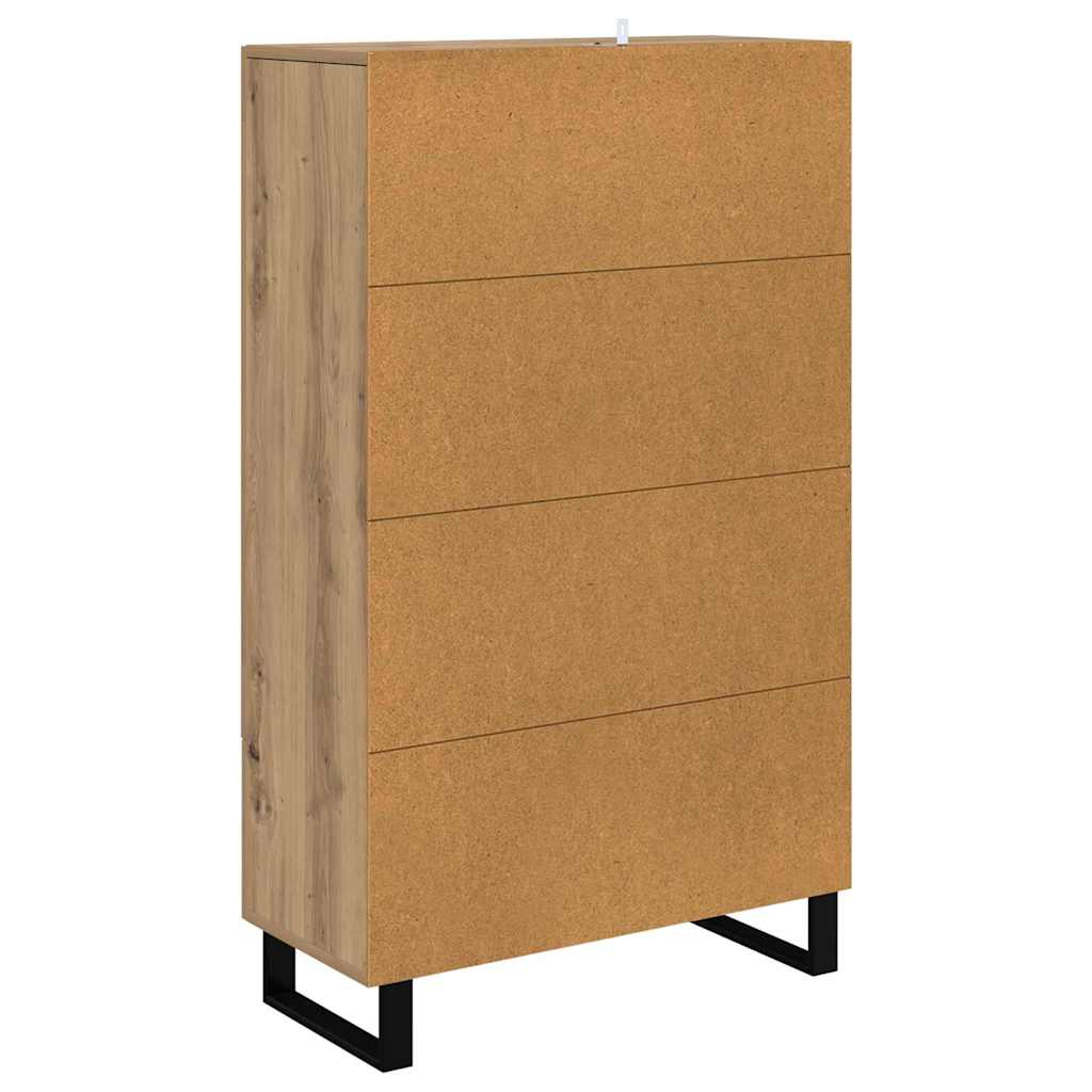 Haut Armoire avec tiroir Chêne artisanal 69,5 x 31 x 115 cm - XIOS