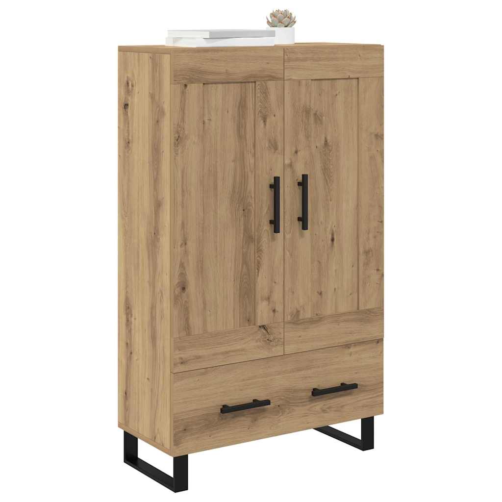 Haut Armoire avec tiroir Chêne artisanal 69,5 x 31 x 115 cm - XIOS