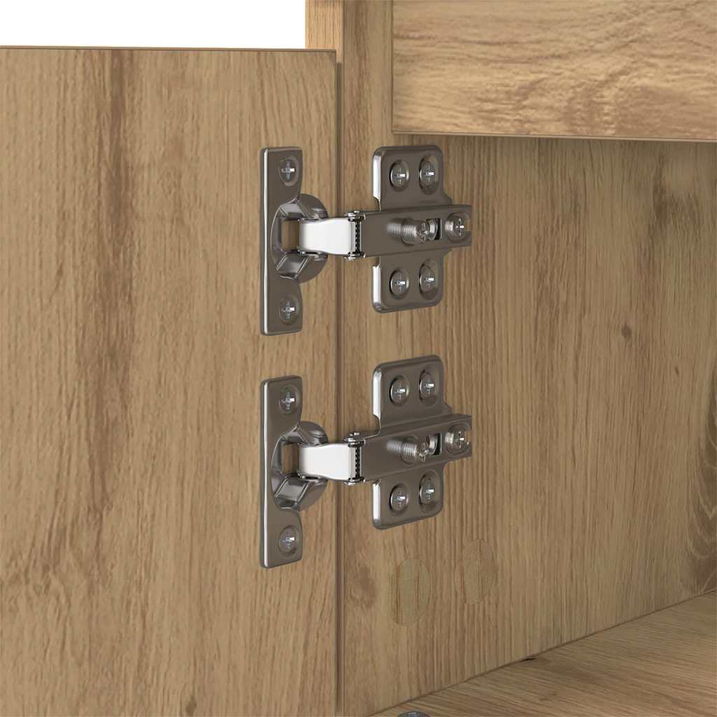 Table basse chêne artisanal 90 x 60 x 35 cm Bois d'ingénierie - XIOS