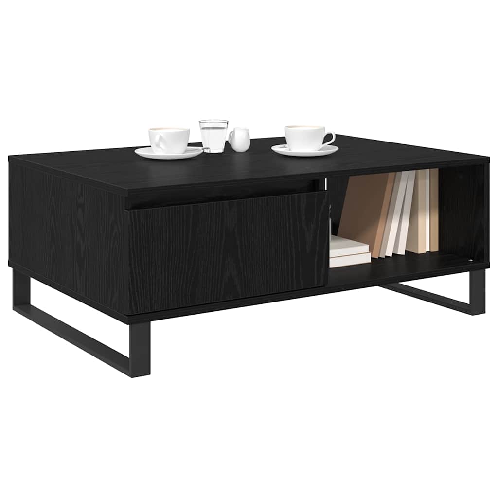 Table basse Chêne noir 90 x 60 x 35 cm Bois d'ingénierie - XIOS