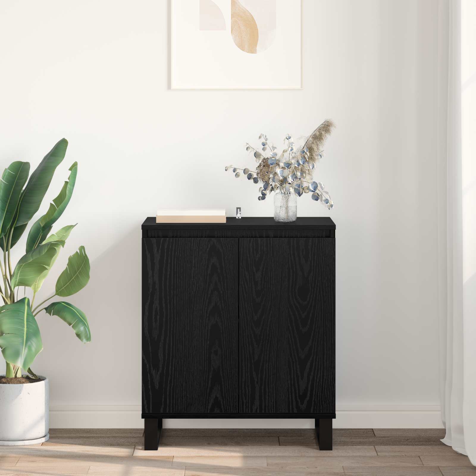 Buffet Chêne noir 60 x 35 x 70 cm Bois d'ingénierie - XIOS