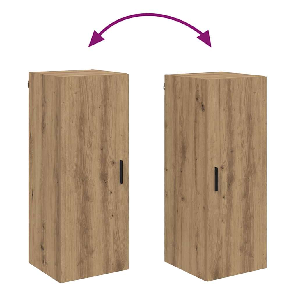 Meuble mural Chêne artisanal 34,5 x 34 x 90 cm - XIOS