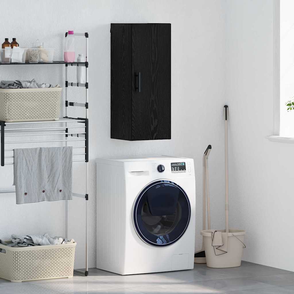 Meuble mural Chêne noir 34,5 x 34 x 90 cm Bois d'ingénierie - XIOS