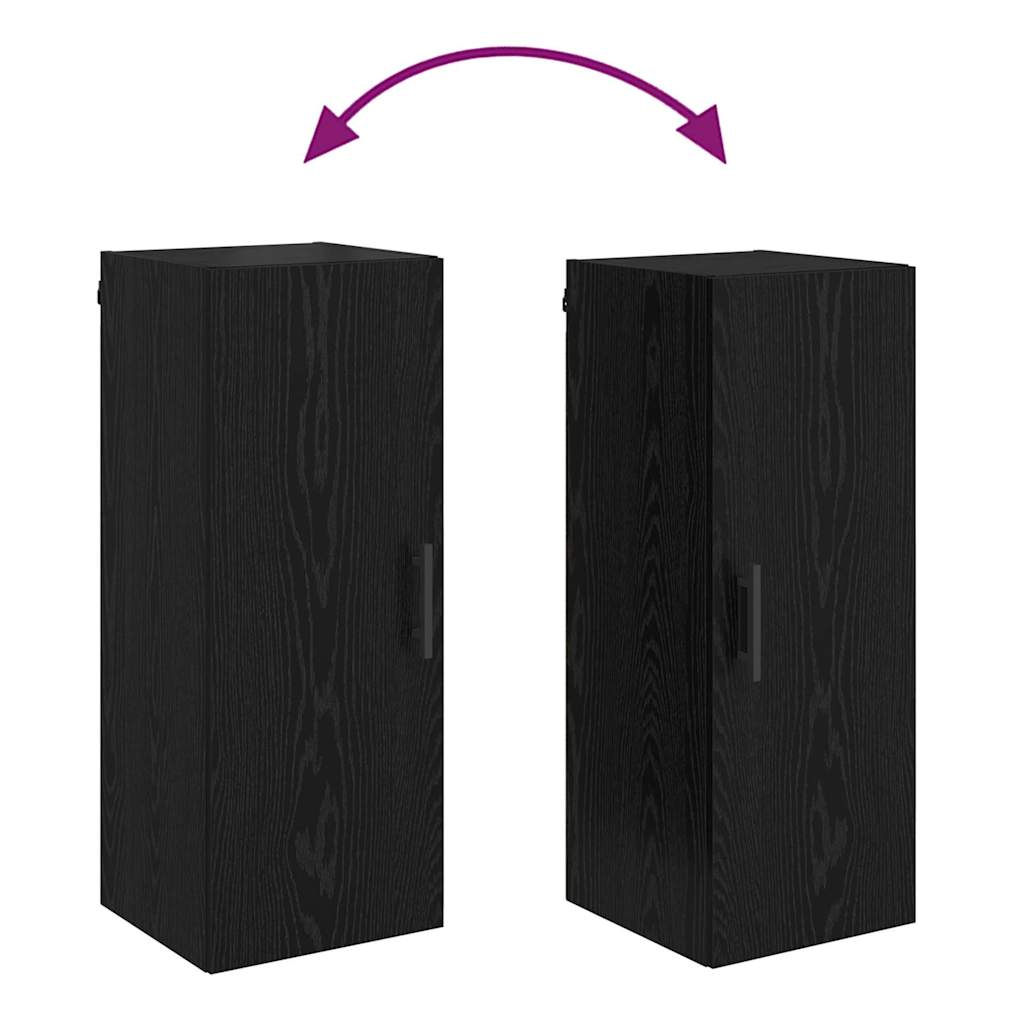 Meuble mural Chêne noir 34,5 x 34 x 90 cm Bois d'ingénierie - XIOS