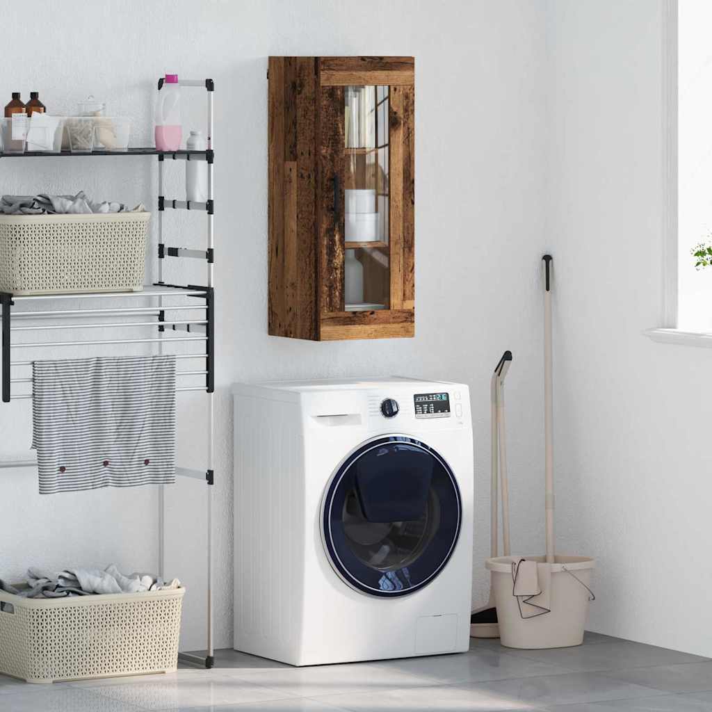 Meuble mural Bois Ancien 34,5 x 34 x 90 cm - XIOS