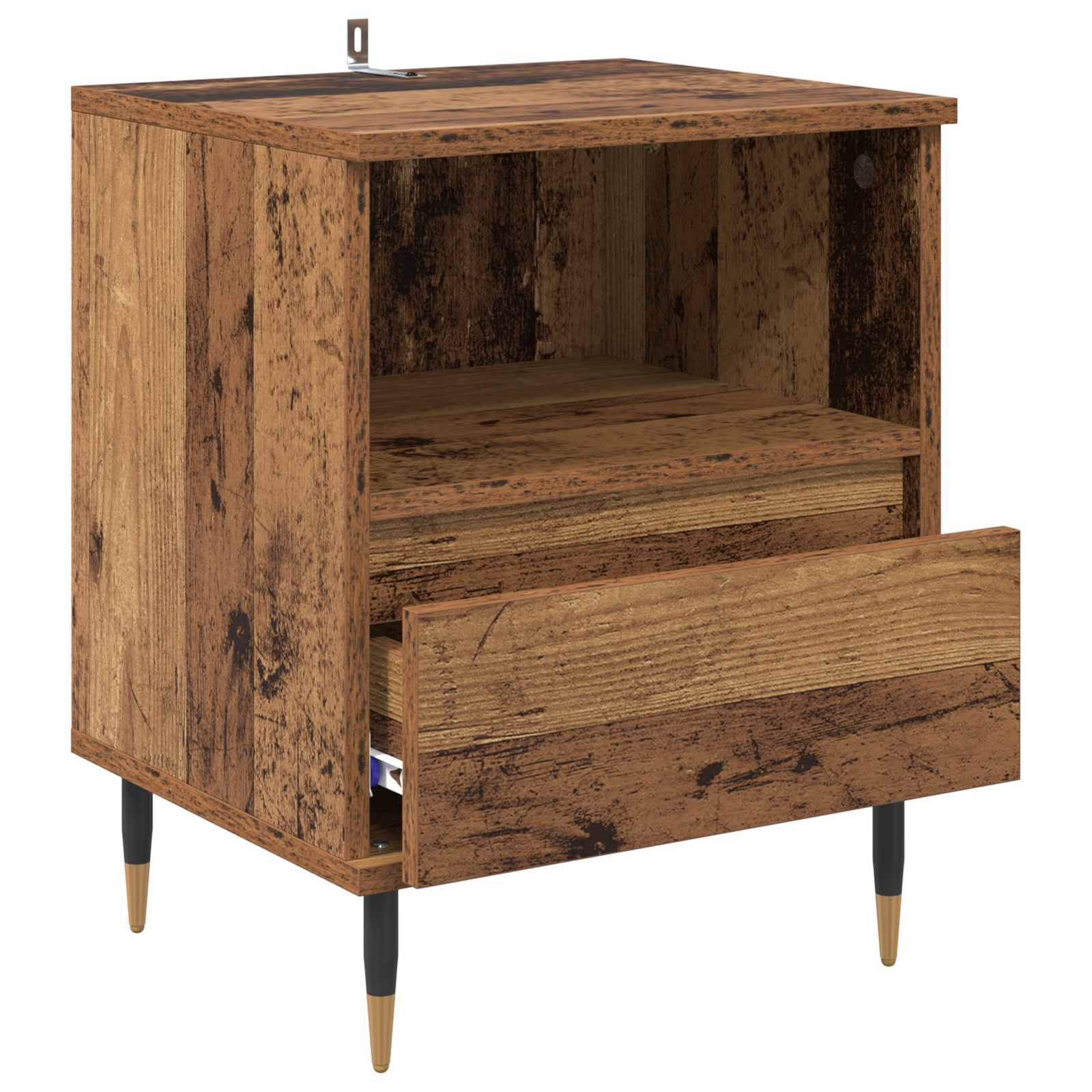 Cabinet de chevet avec tiroir 2 pcs Bois ancien 40 x 35 x 50 cm - XIOS