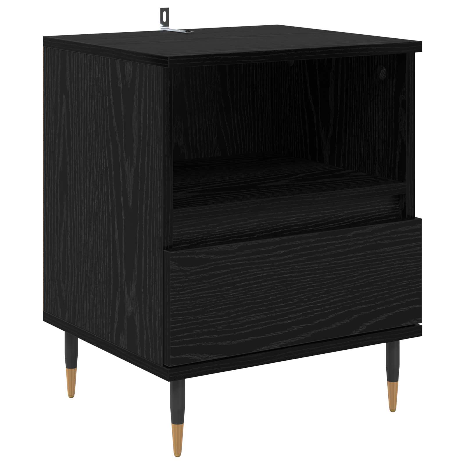 Cabinet de chevet avec tiroir 2 pcs Chêne noir 40 x 35 x 50 cm - XIOS