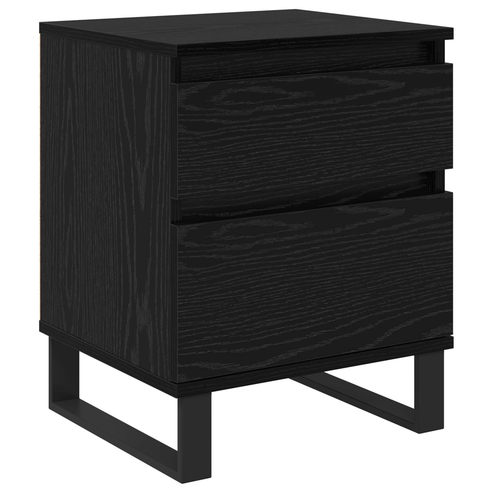 Cabinet de chevet avec tiroir 2 pcs Chêne noir 40 x 35 x 50 cm - XIOS