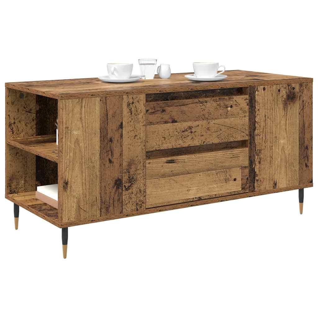 Table basse Bois ancien 102 x 44,5 x 50 cm Bois d'ingénierie - XIOS