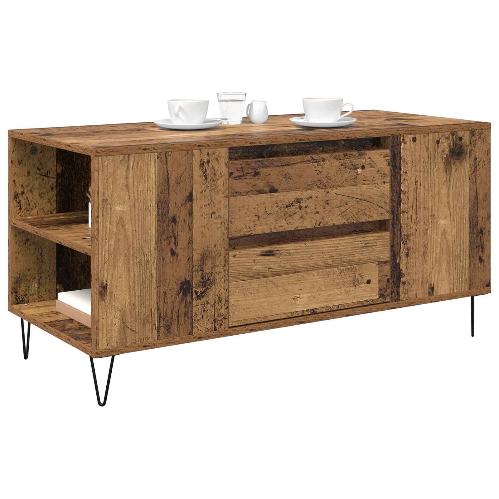 Table basse Bois Ancien 102 x 44,5 x 50 cm Bois d'ingénierie - XIOS