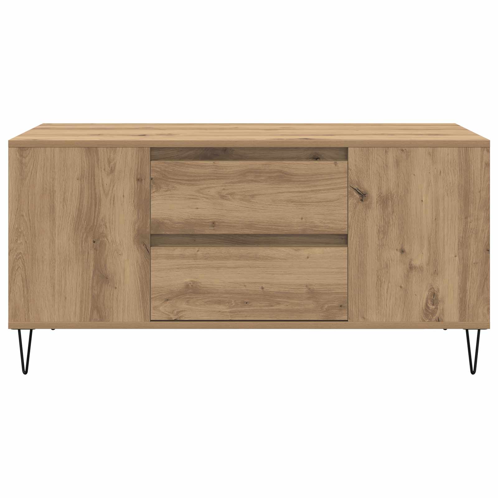 Table basse avec tiroir Chêne artisanal 102 x 44,5 x 50 cm - XIOS